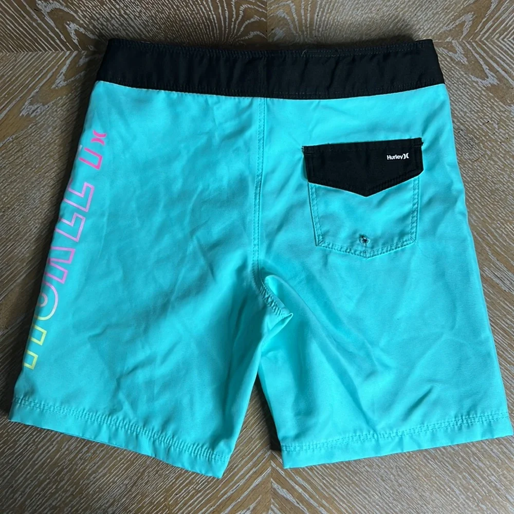 HURLEY Teal Swim Boardshorts 5